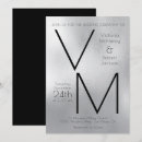 Search for faux silver wedding invitations Minimalist