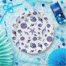Search for seashell paper plates Nautical