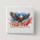 Search for patriotic square badges Red white blue