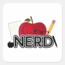 Search for nerd square stickers Funny