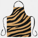 Search for zebra skin aprons Black and white