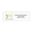 Search for married return address labels Gold
