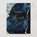 Search for navy blue flowers invitations Gold foil