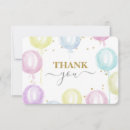 Search for balloon thank you cards Pastel