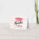 Search for one in a melon thank you cards Watercolor