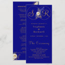 Search for navy and gold wedding programs Script