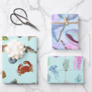 Search for ocean life wrapping paper Retro