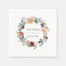 Search for burgundy and blush wedding napkins Names