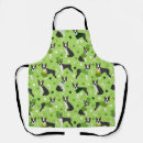 Search for irish green aprons Four leaf clover