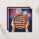 Search for happy pie day invitations Red white blue