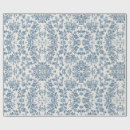 Search for blue toile wrapping paper Historic toile textile pattern