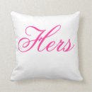 Search for his and hers cushions Cute