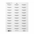 Search for packaging return address labels Black and white