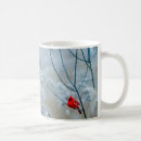 Search for beautiful cardinal mugs Snow