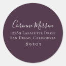 Search for purple return address labels Plum