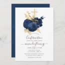 Search for blue confirmation invitations Vintage