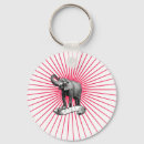 Search for circus round key rings Elephant