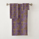 Search for purple bath towels Gold