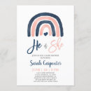 Search for rainbow gender reveal invitations Baby shower