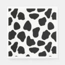 Search for cow print napkins White