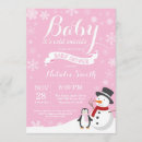 Search for its cold outside baby baby shower invitations Snowflake