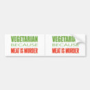 Search for eat a vegetarian bumper stickers Veggie