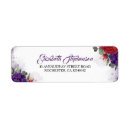 Search for red and purple return address labels Modern