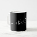 Search for calligraphy lettering mugs Black and white