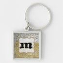 Search for grunge monogram key rings Gold