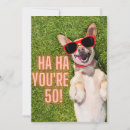 Search for dog 50th birthday cards Milestone