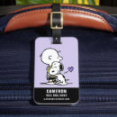 Search for valentines luggage tags Snoopy
