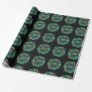 Search for black and red christmas wrapping paper Wreath