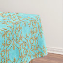 Search for aqua tablecloths Gold