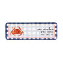 Search for plaid wedding return address labels Gingham