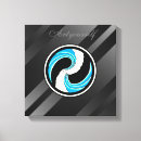 Search for yin yang canvas prints Blue