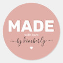 Search for hand made for you stickers From the kitchen