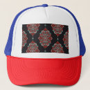 Search for blue floral pattern hats Background