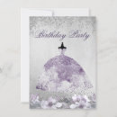 Search for purple 17th birthday invitations Silver