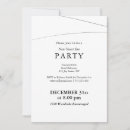 Search for new year dinner invitations Black and white