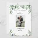 Search for modern couple wedding invitations Greenery