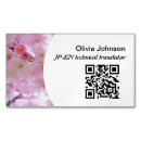 Search for japanese business cards Cherry blossom