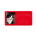 Search for red cat return address labels Simple