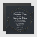 Search for black and gold retirement invitations Modern retirement party