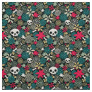 Search for cute halloween fabric Sugar skull