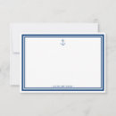 Search for anchor note cards Navy blue