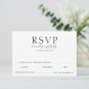 Search for dietary restrictions wedding rsvp cards Black and white