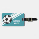 Search for soccer luggage tags Footballer