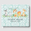 Search for jungle animals baby shower guestbook guest books For her