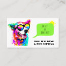 Search for rainbow business cards Pet sitter