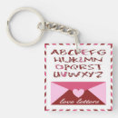 Search for love letter key rings Heart